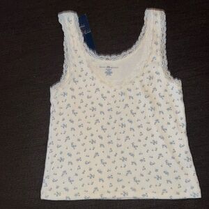 Brandy Melville Cotton cream tank top